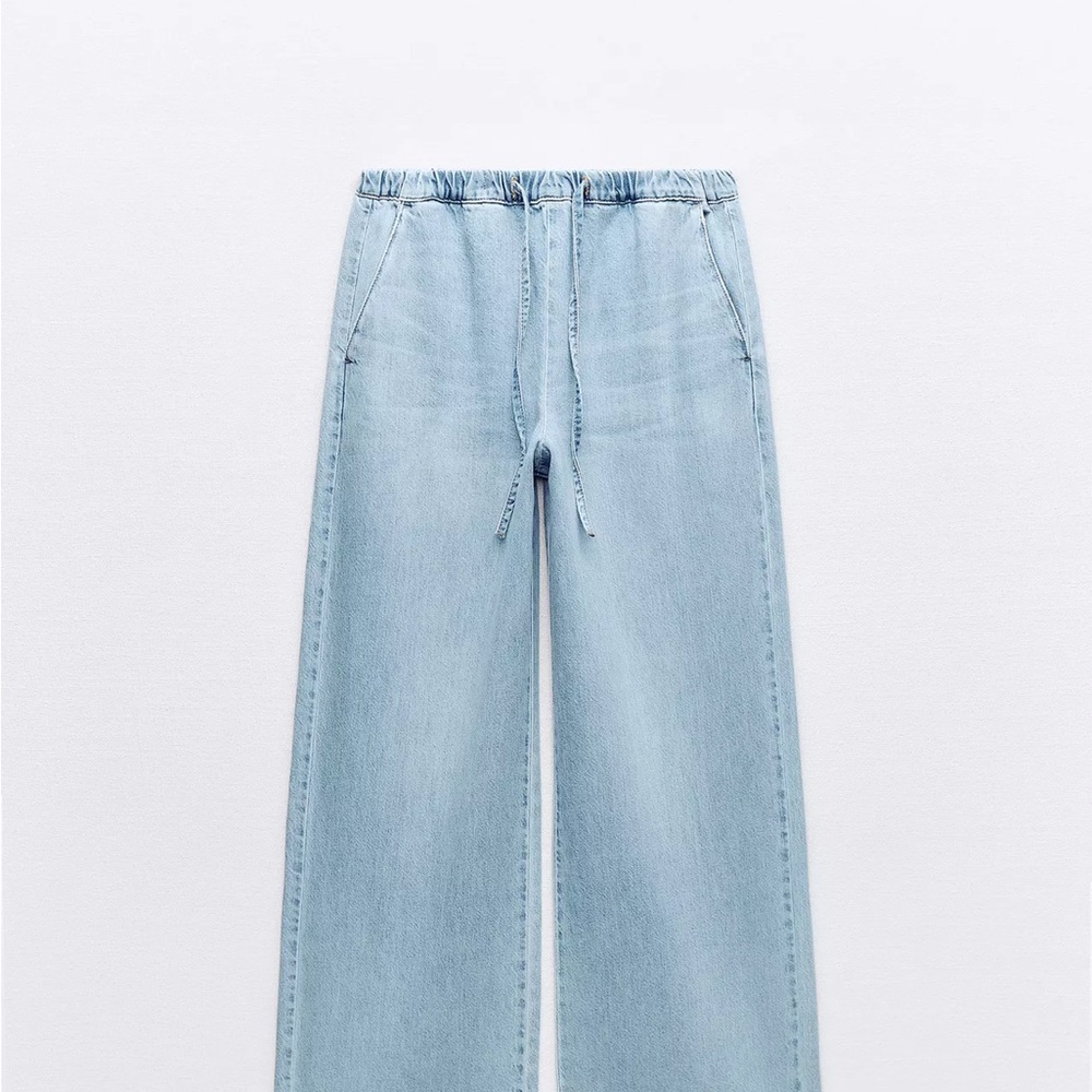 Zara Light Blue Flare Jeans